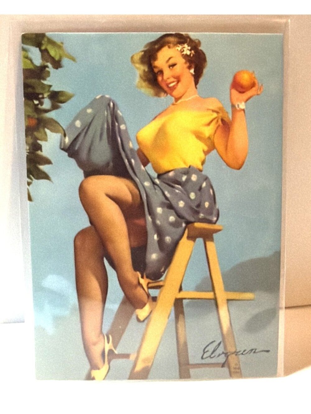 1993 Gil Elvgren Calendar Pinup Art Trading Card Single #38 All Yours Ephemera